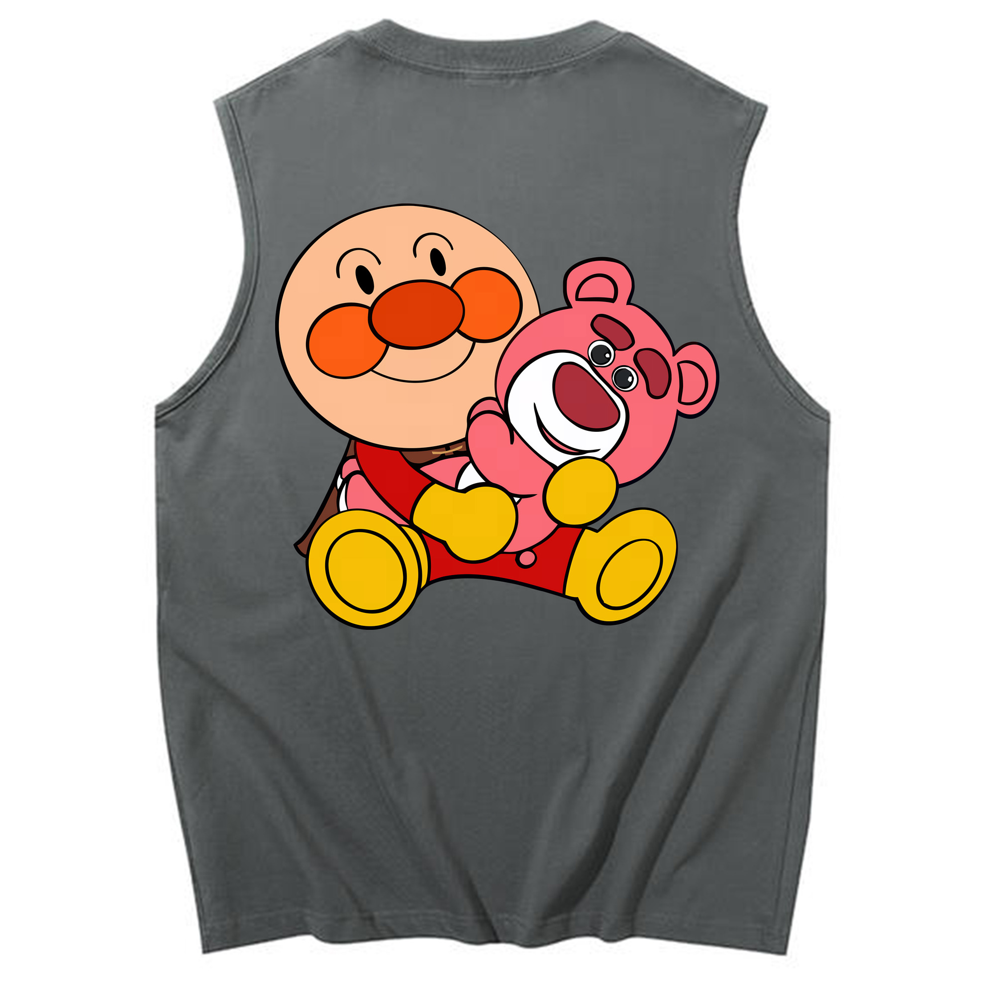 （画像用） アンパンマン Anpanman コットン100％タンクトップ（背面プリント）